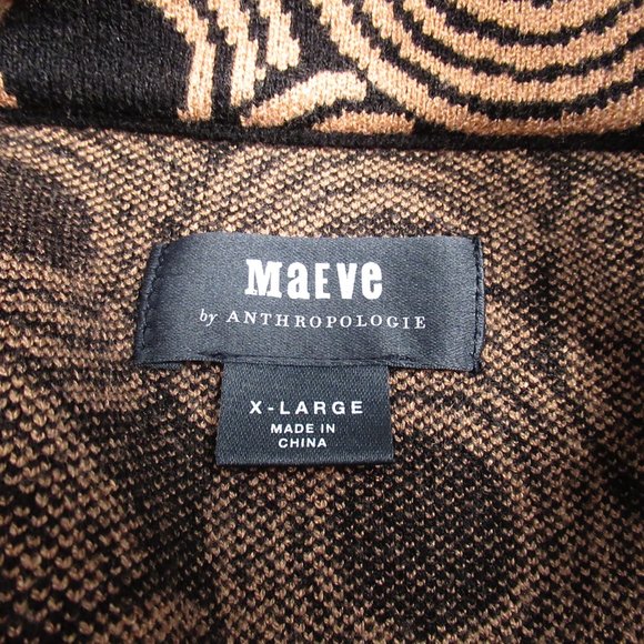 Anthropologie The Carys Mock-Neck Sweater by Maeve Black Circle Motif XL - Picture 8 of 9